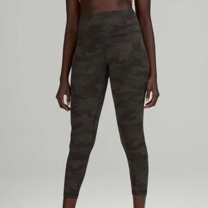 Lululemon Align High-Rise Pant 25" Size 8 - Heritage 365 Camo Dark Olive Multi